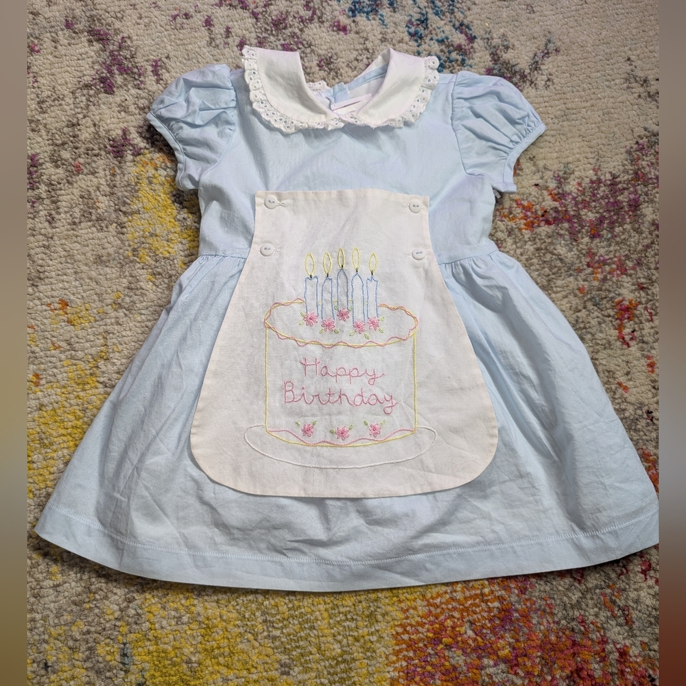 Posh Pickle Company 3T Happy Birthday Applique Dress